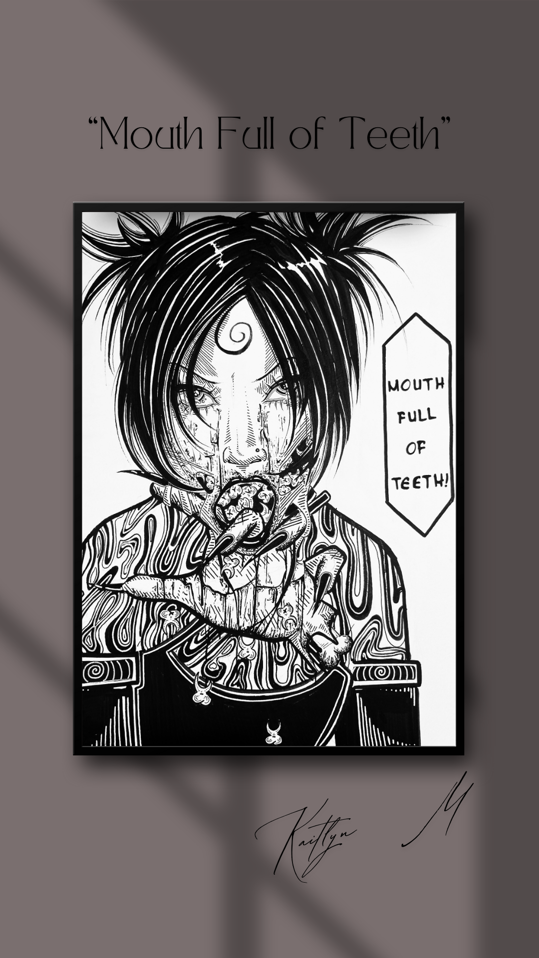 "Mouth Full of Teeth" Art Print