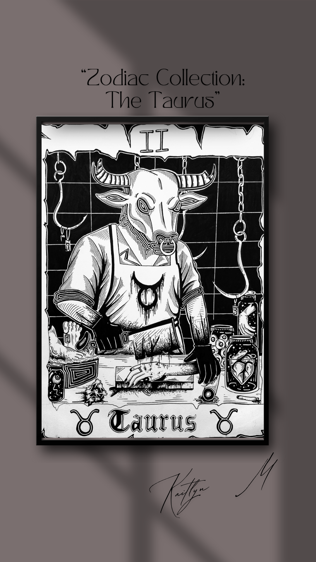 "Zodiac Collection: The Taurus" Art Print