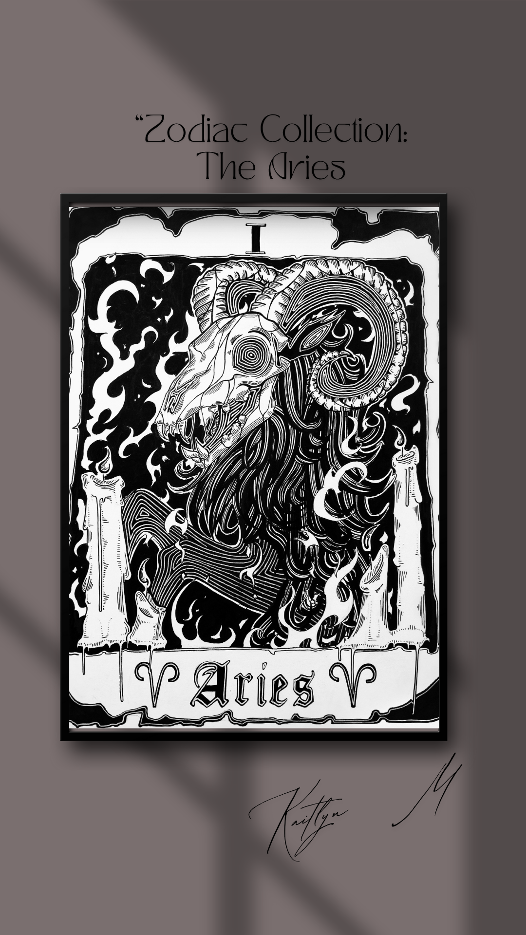 "Zodiac Collection: The Aries" Art Print