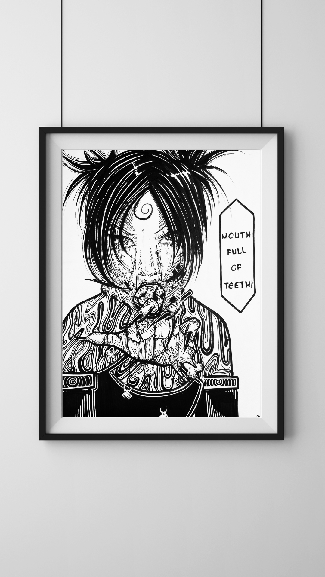 "Mouth Full of Teeth" Art Print