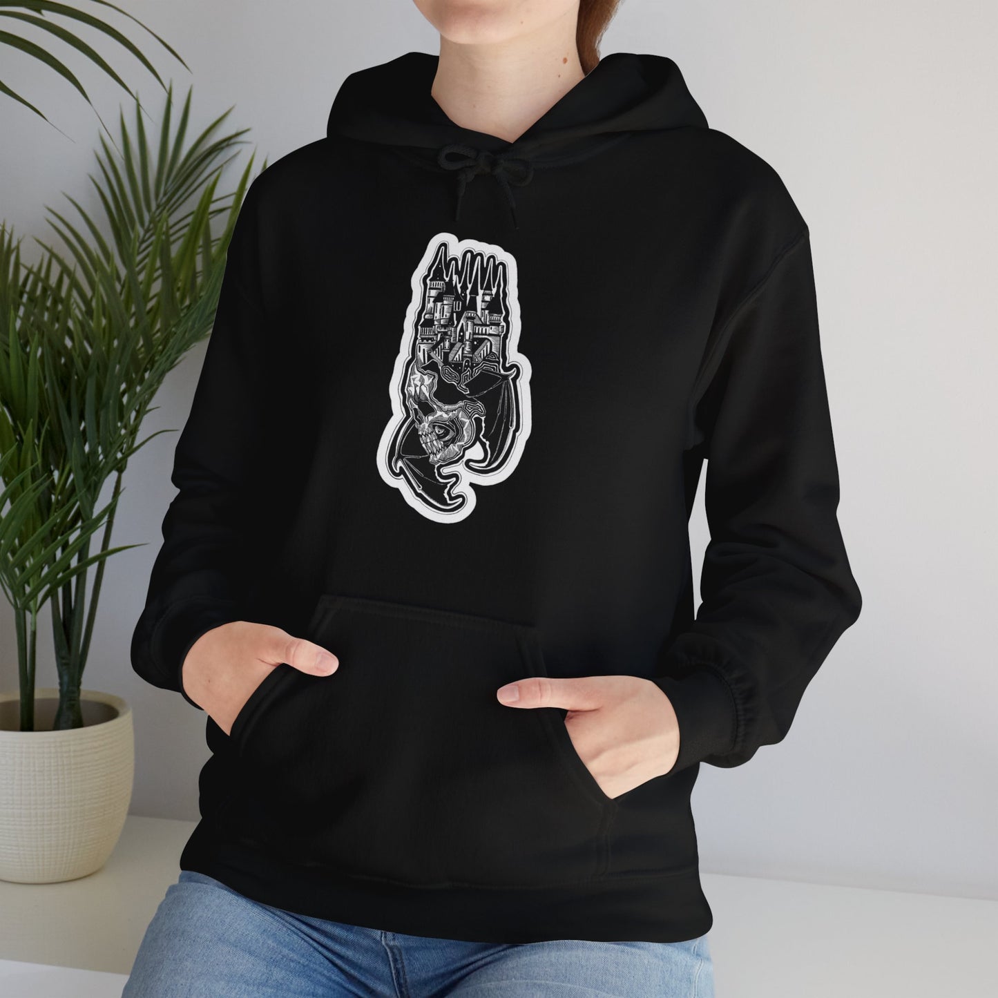 "Castle" Inktober 2023 Unisex Heavy Blend™ Hooded Sweatshirt