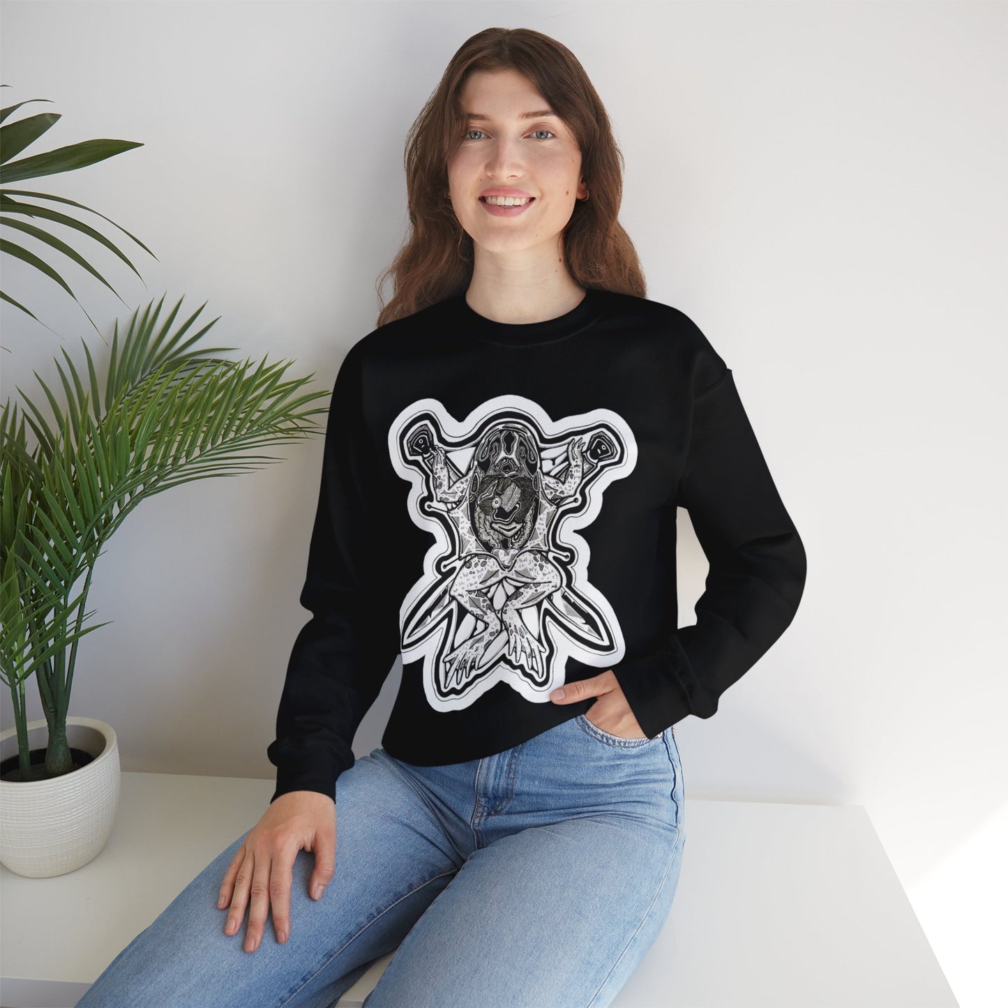 "Toad" Inktober 2023 Unisex Heavy Blend™ Crewneck Sweatshirt