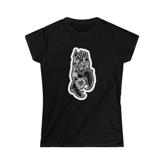 "Castle" Inktober 2023 Women's Softstyle Tee