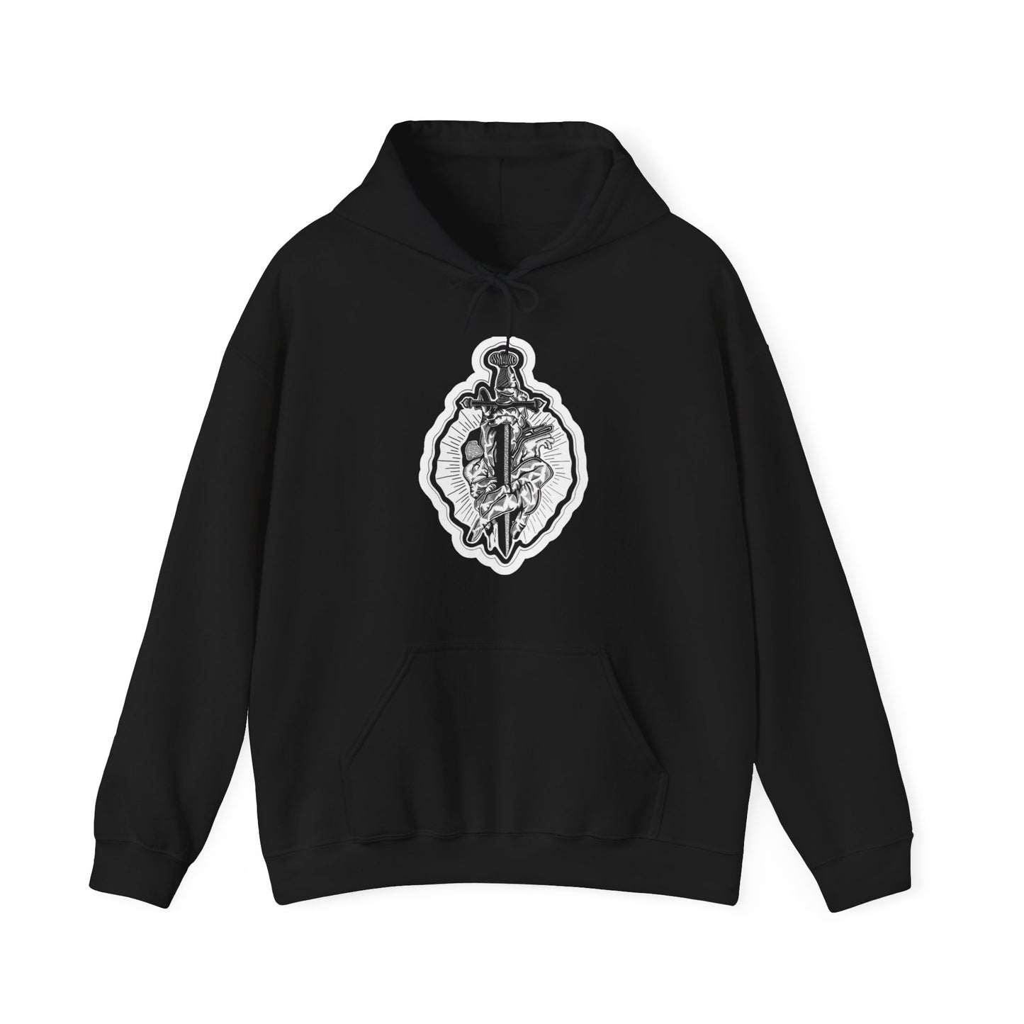 "Dagger" Inktober 2023 Unisex Heavy Blend™ Hooded Sweatshirt