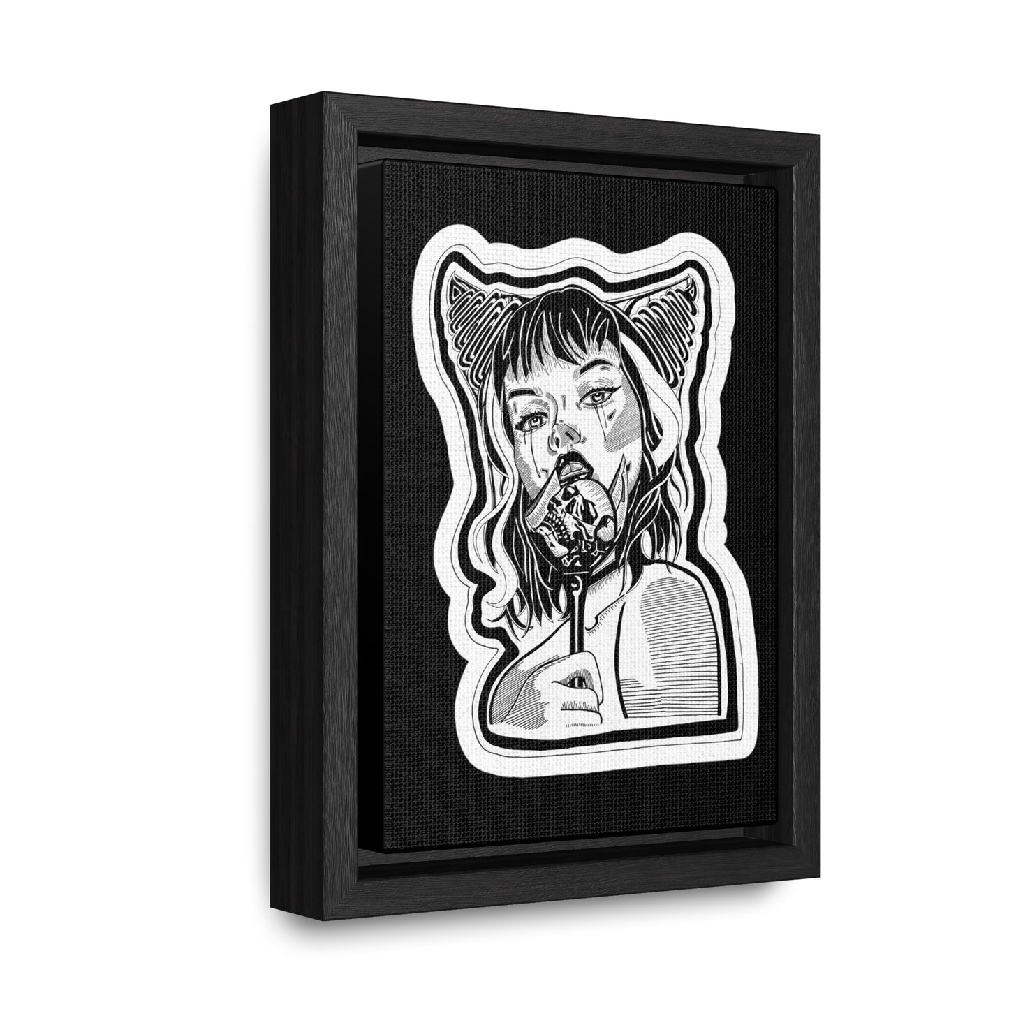 "Demon" Inktober 2023 Gallery Canvas Wraps, Vertical Frame