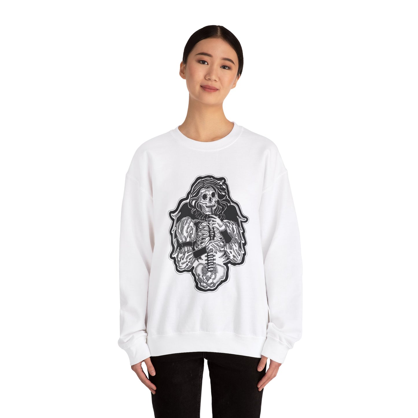 "Angel" Inktober 2023 Unisex Heavy Blend™ Crewneck Sweatshirt