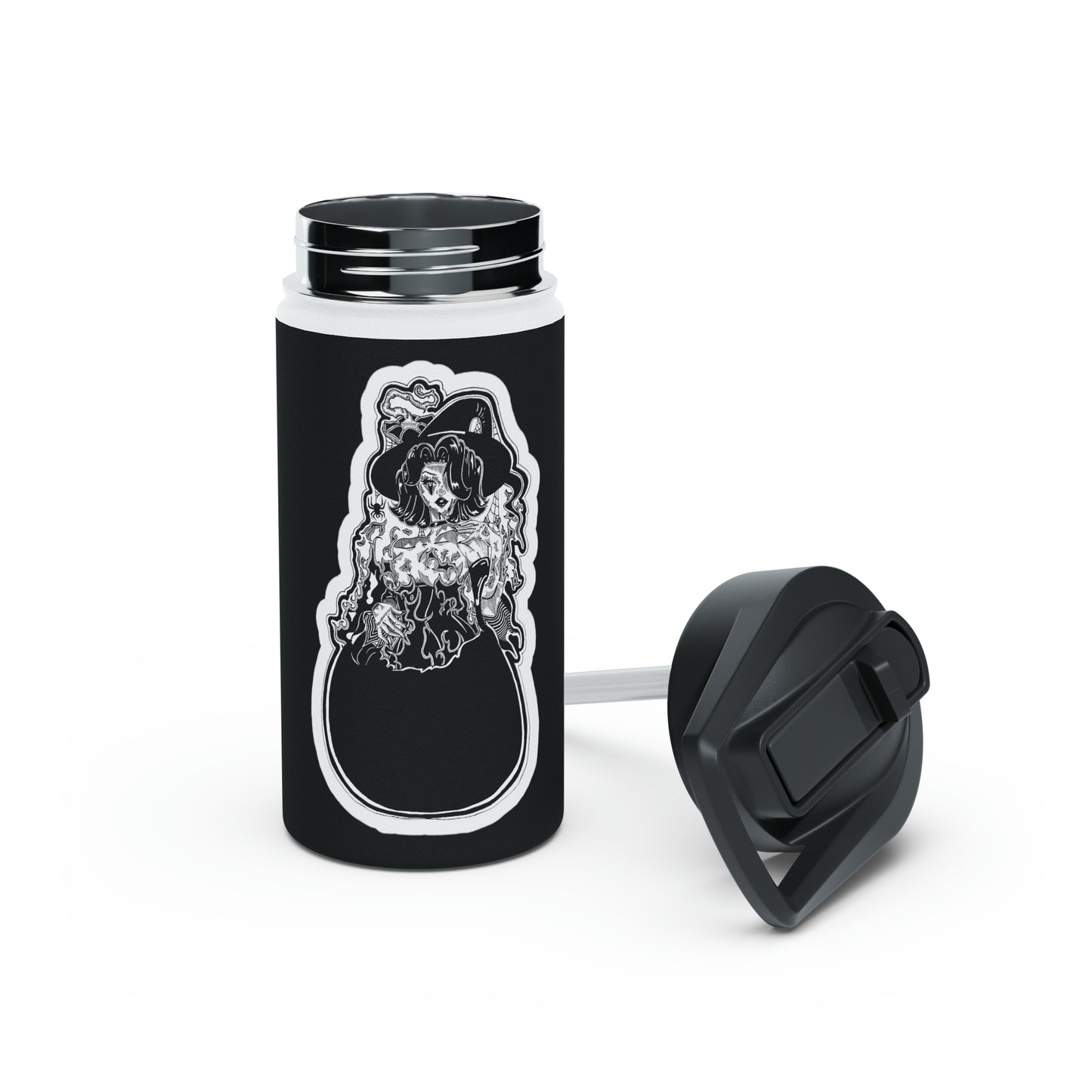 "Spicy" Inktober 2023 Stainless Steel Water Bottle, Standard Lid