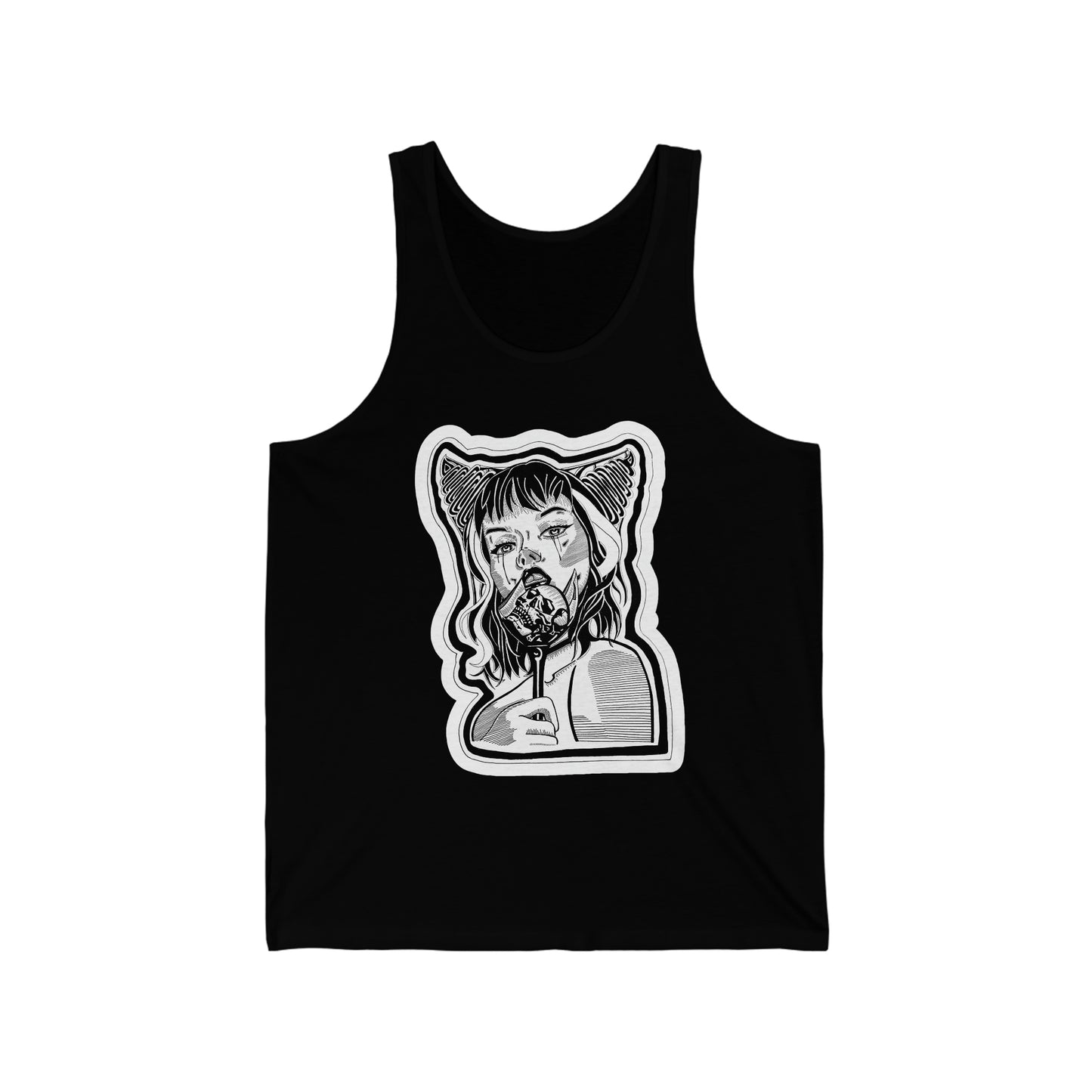 "Demon" Inktober 2023 Unisex Jersey Tank