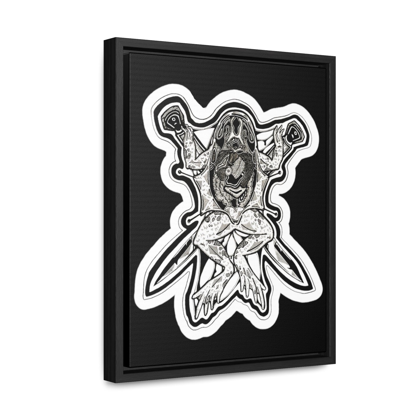 "Toad" Inktober 2023 Gallery Canvas Wraps, Vertical Frame