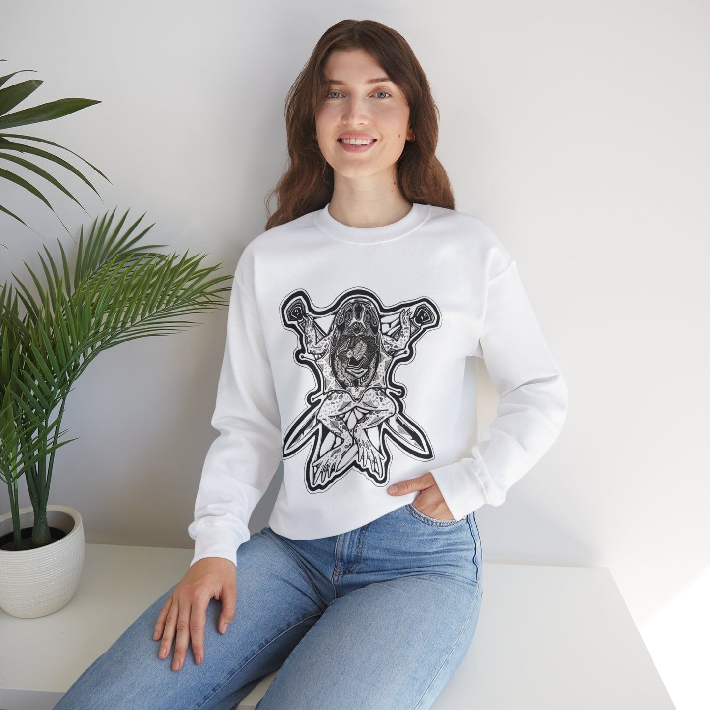 "Toad" Inktober 2023 Unisex Heavy Blend™ Crewneck Sweatshirt