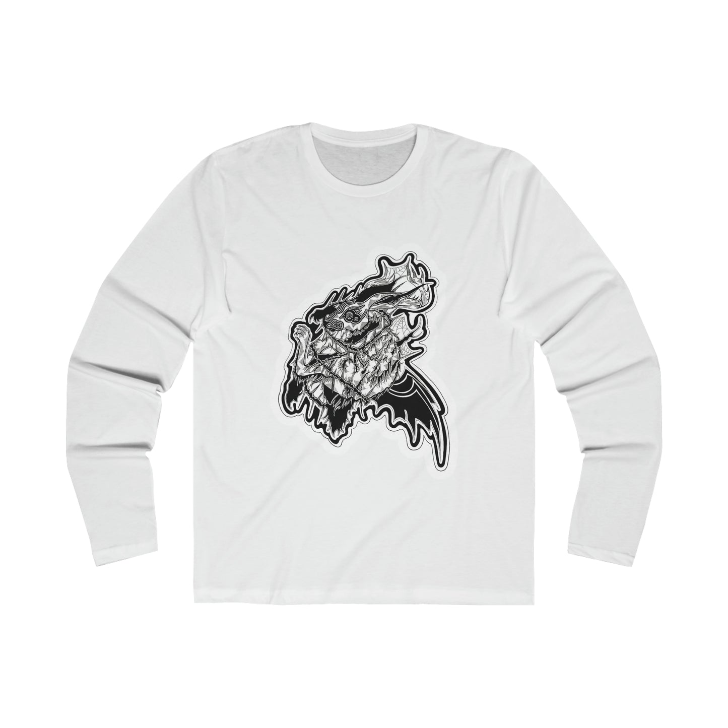 "Bounce" Inktober 2023 Men's Long Sleeve Crew Tee