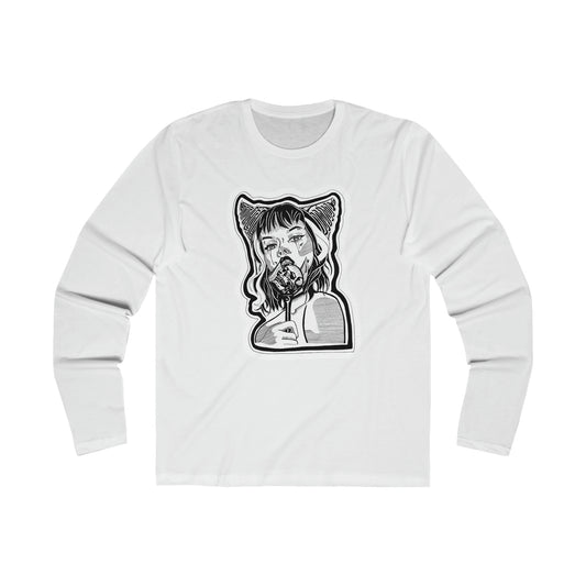 "Demon" Inktober 2023 Men's Long Sleeve Crew Tee