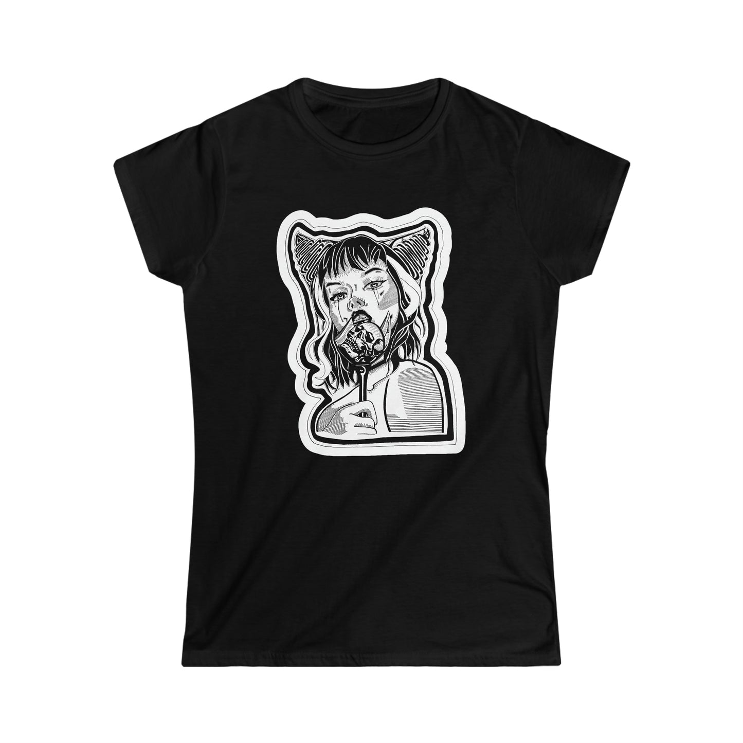 "Demon" Inktober 2023 Women's Softstyle Tee