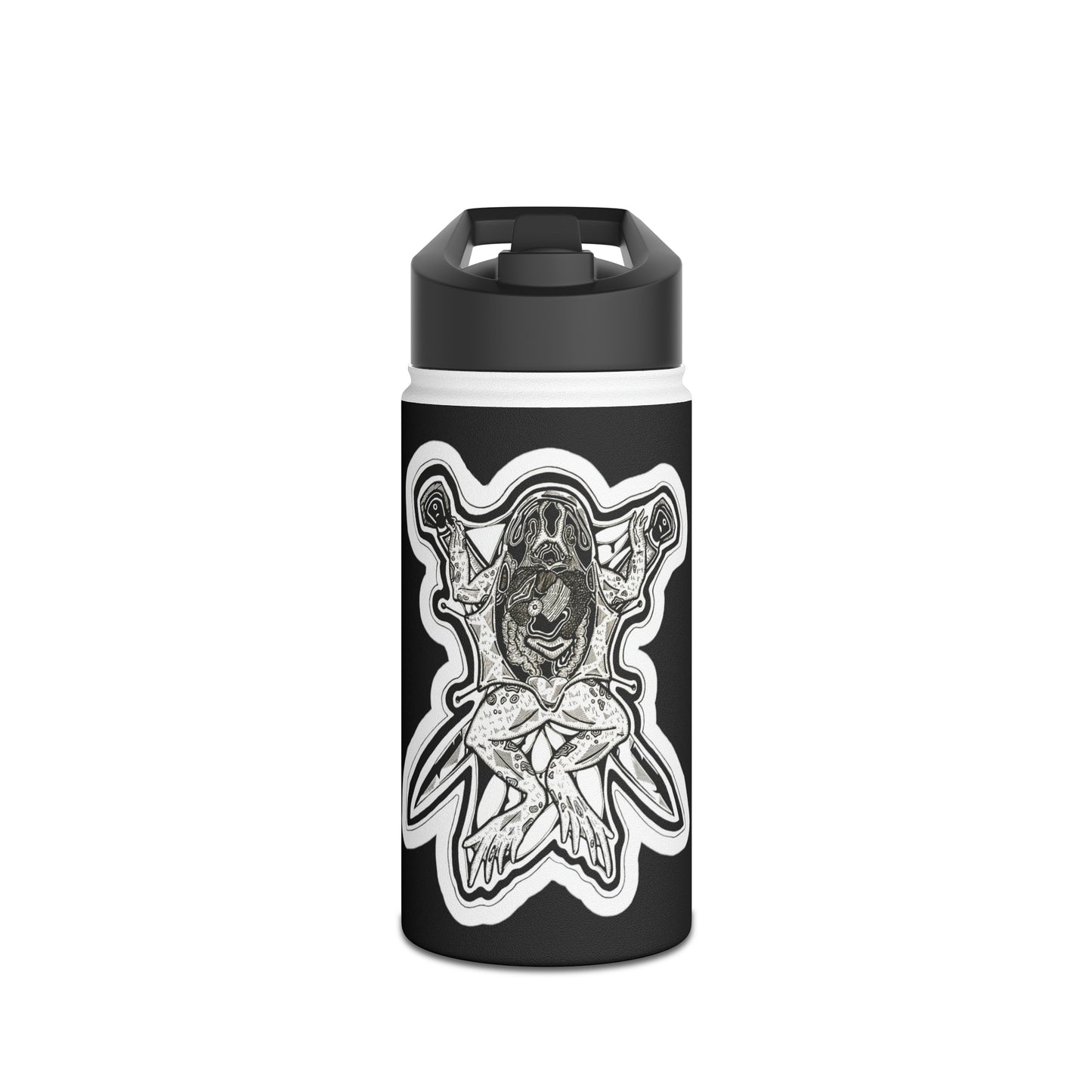 "Toad" Inktober 2023 Stainless Steel Water Bottle, Standard Lid