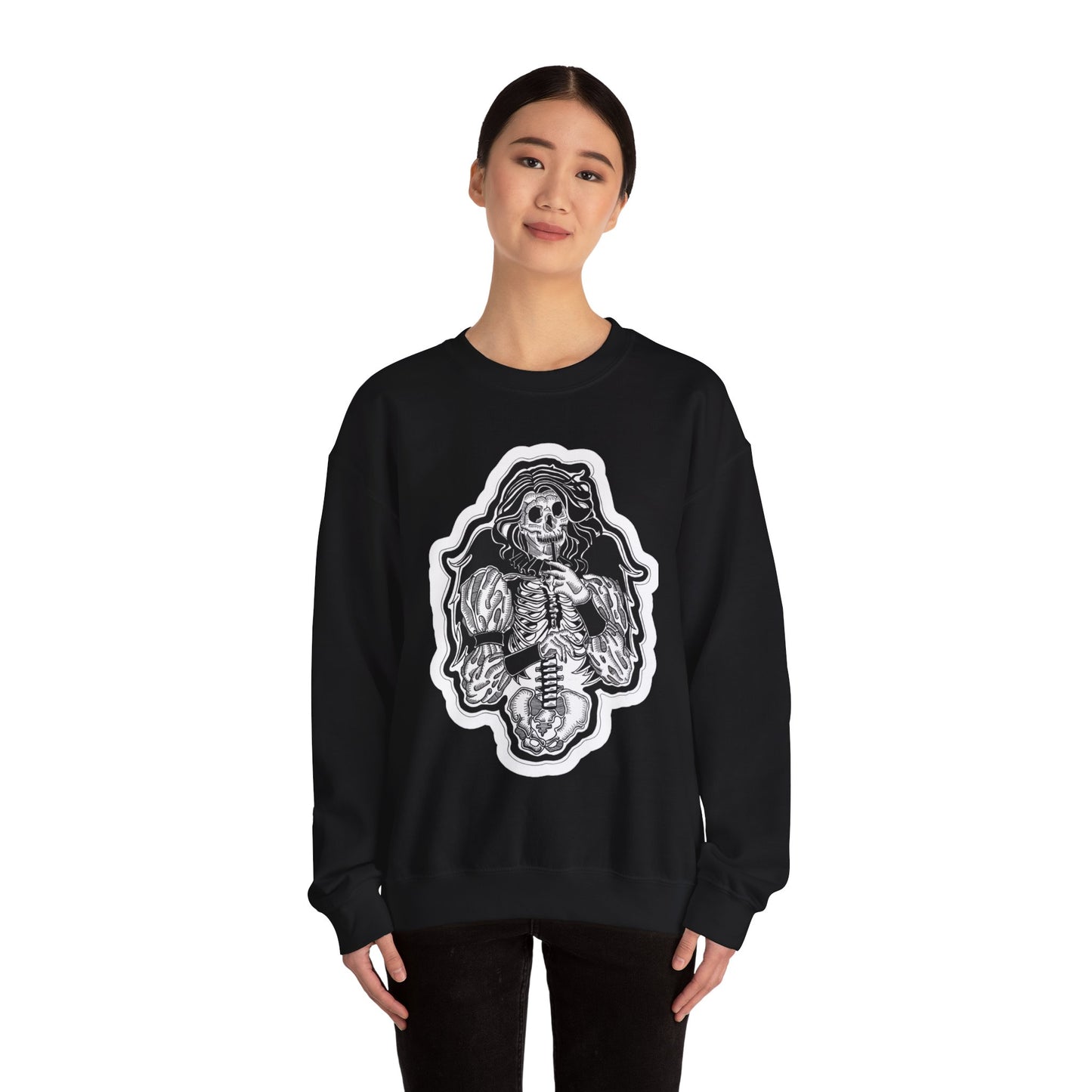 "Angel" Inktober 2023 Unisex Heavy Blend™ Crewneck Sweatshirt