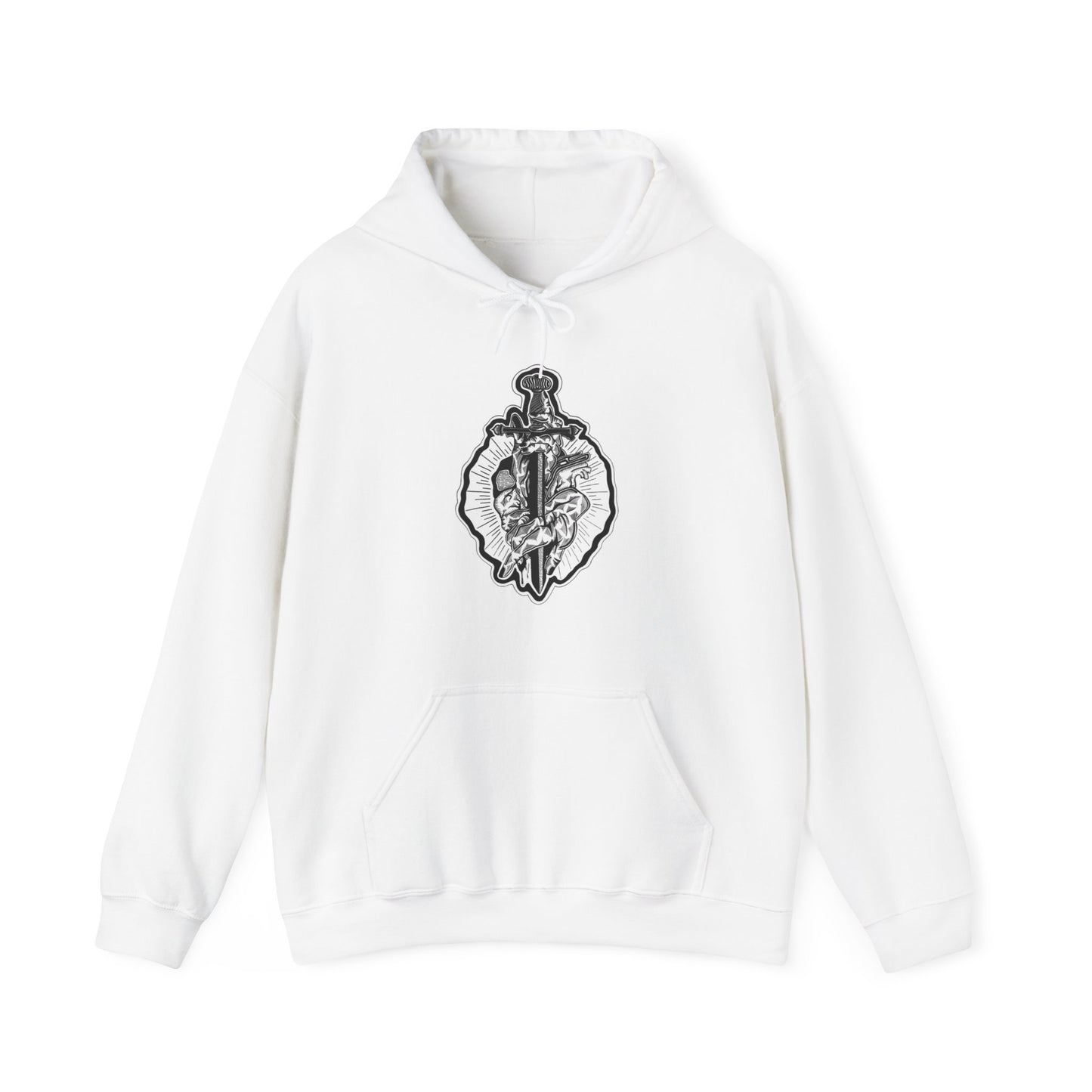 "Dagger" Inktober 2023 Unisex Heavy Blend™ Hooded Sweatshirt