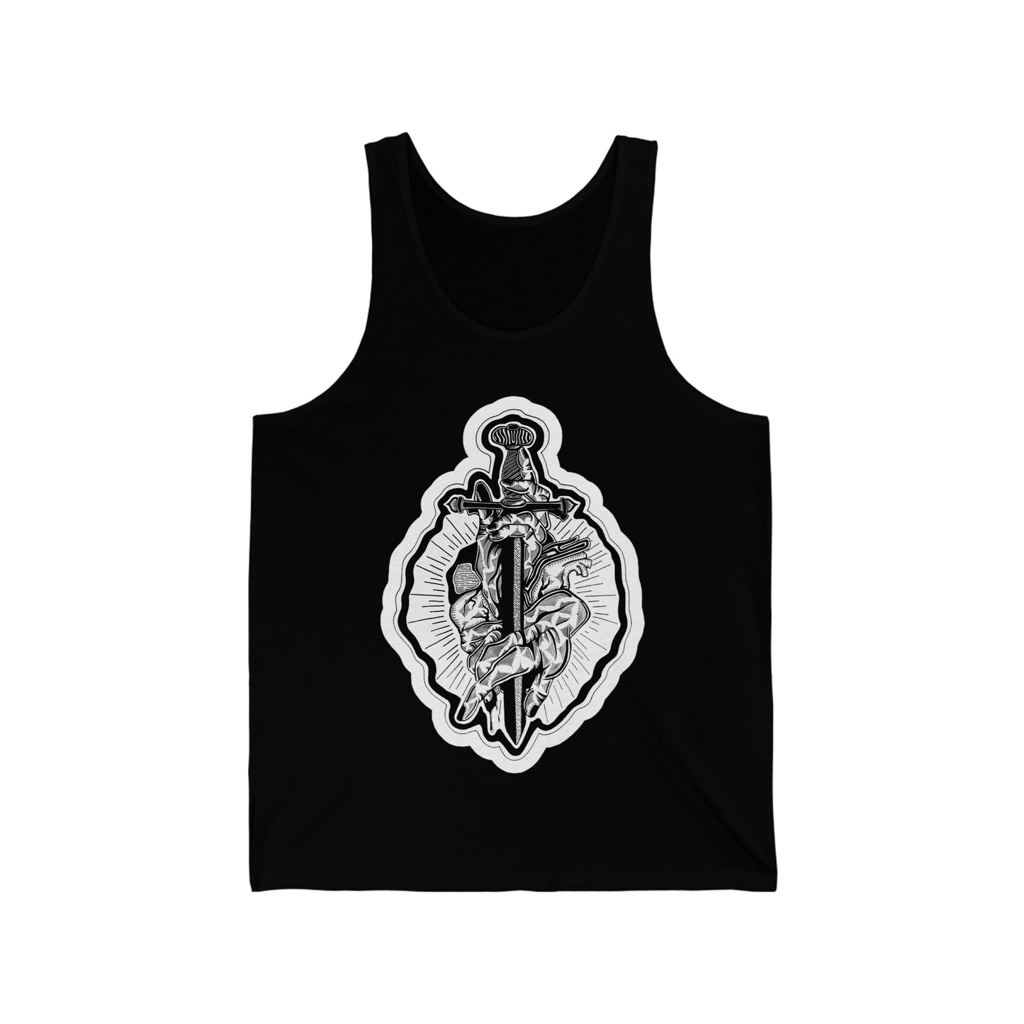 "Dagger" Inktober 2023 Unisex Jersey Tank