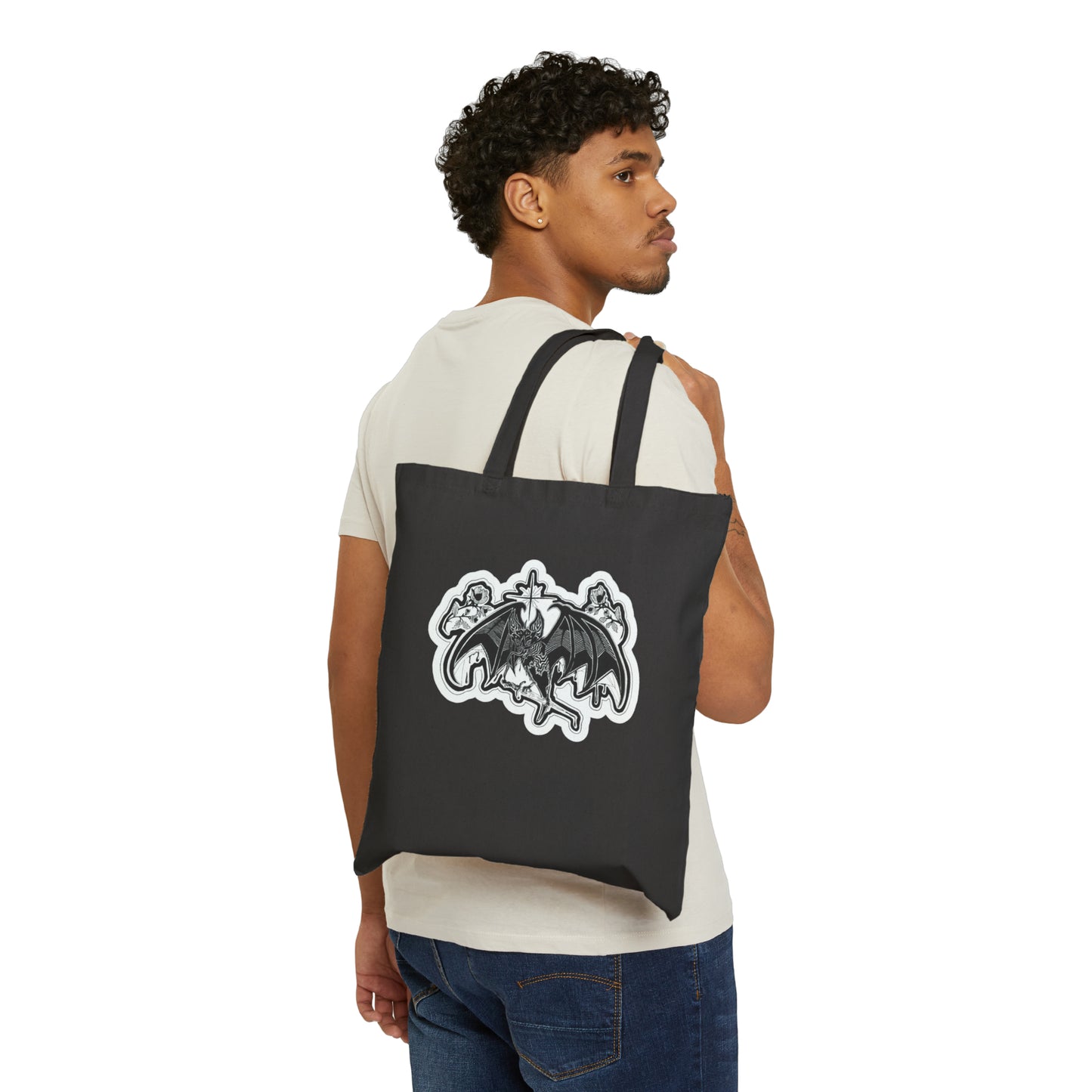 "Rise" Inktober 2023 Cotton Canvas Tote Bag