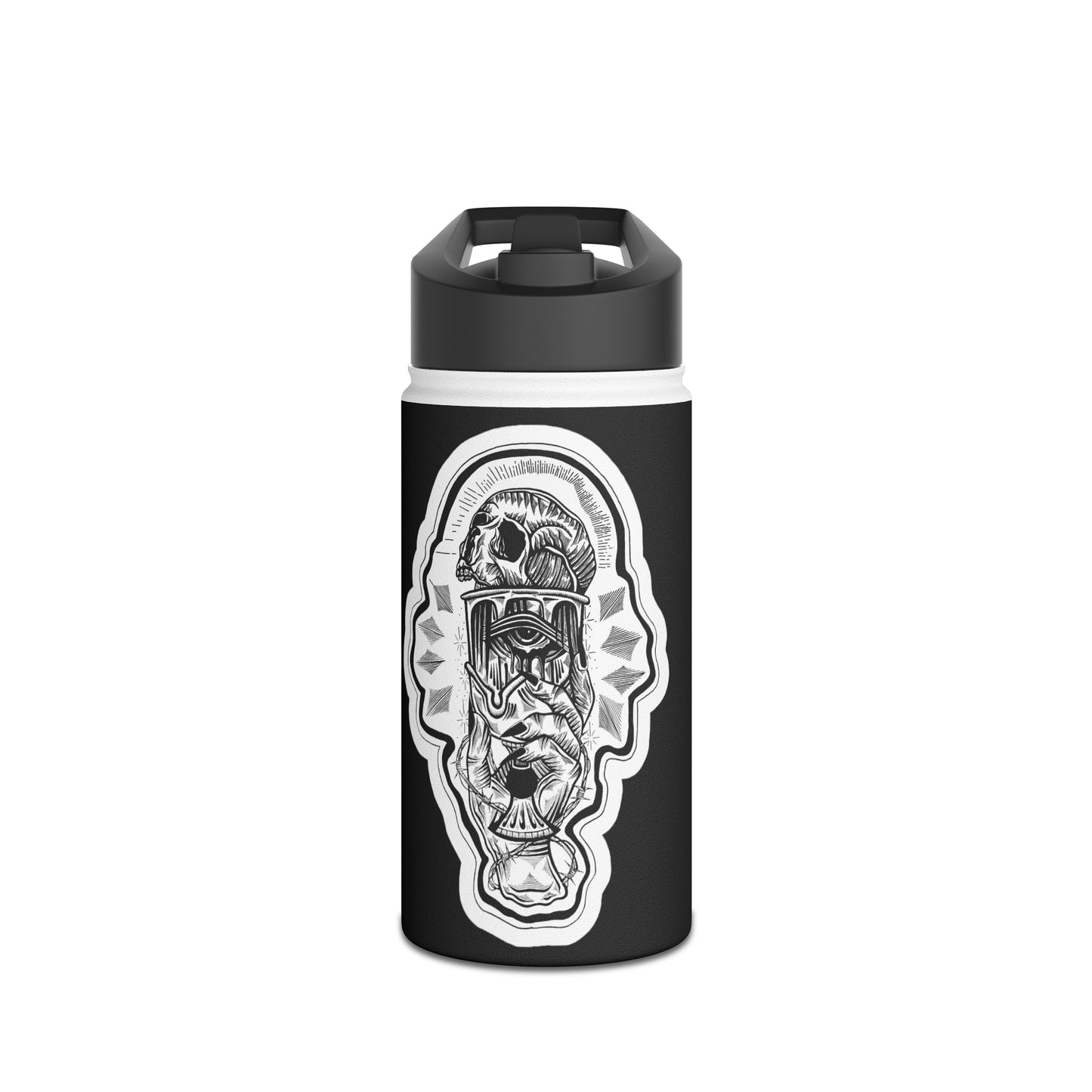 "Golden" Inktober 2023 Stainless Steel Water Bottle, Standard Lid