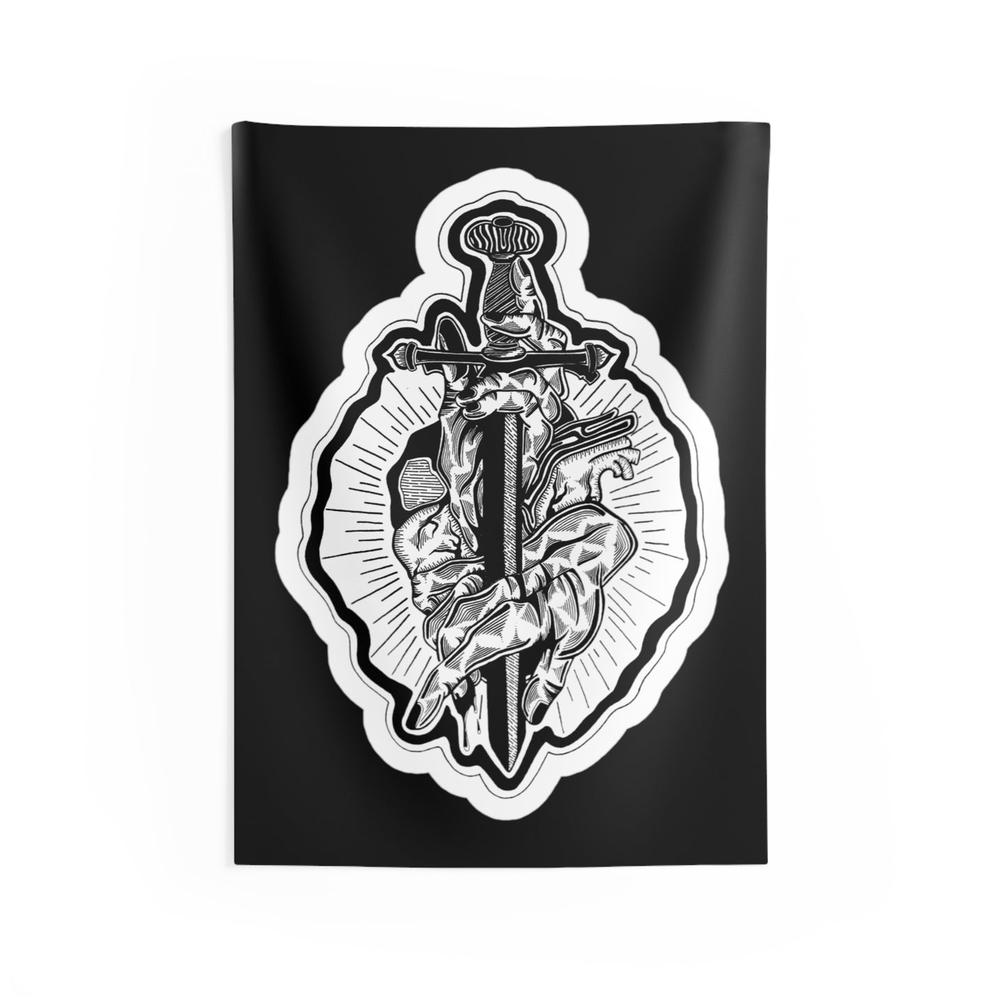 "Dagger" Inktober 2023 Indoor Wall Tapestries