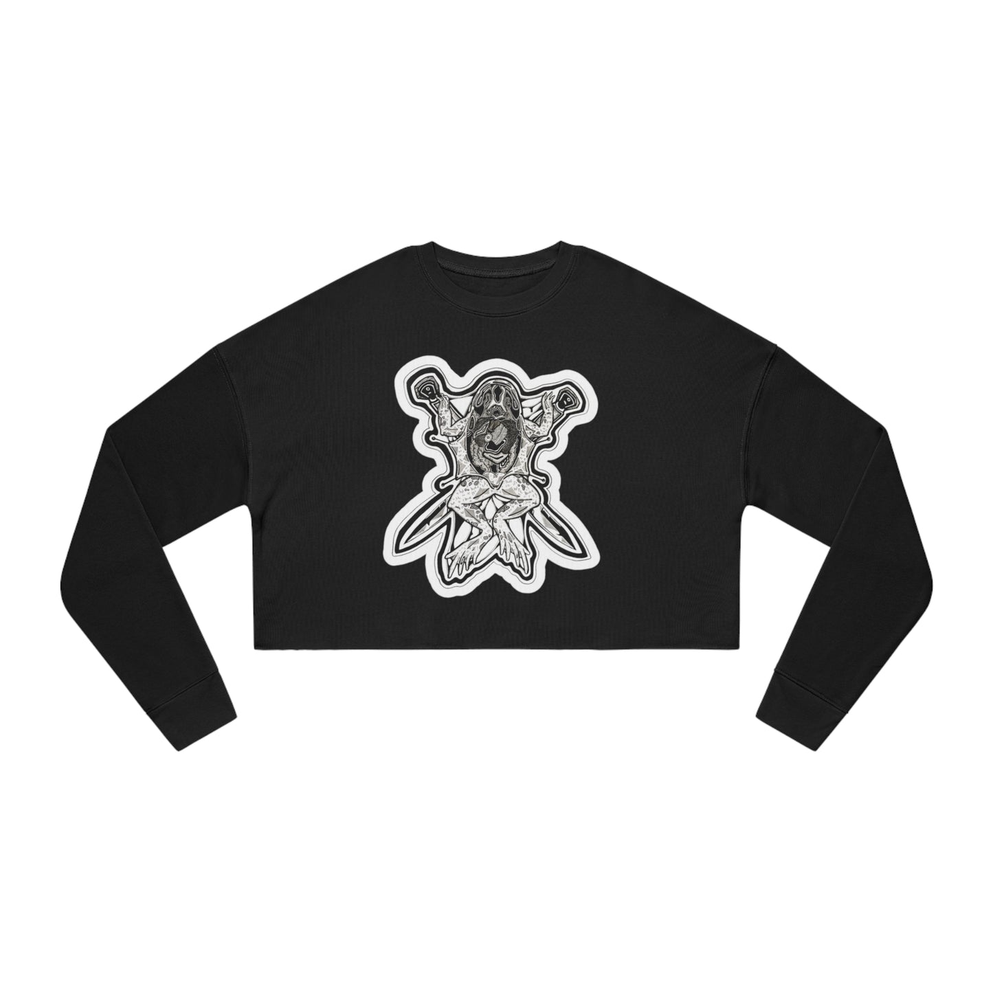 "Toad" Inktober 2023 Women's Cropped Sweatshirt