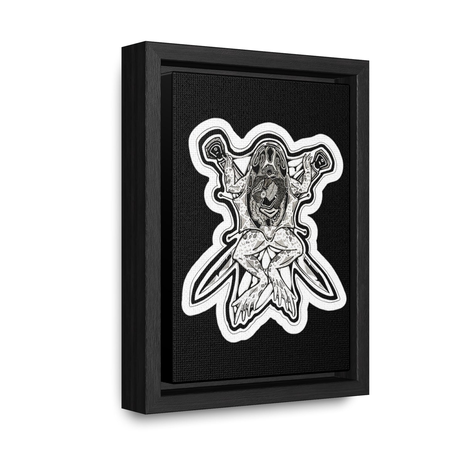 "Toad" Inktober 2023 Gallery Canvas Wraps, Vertical Frame