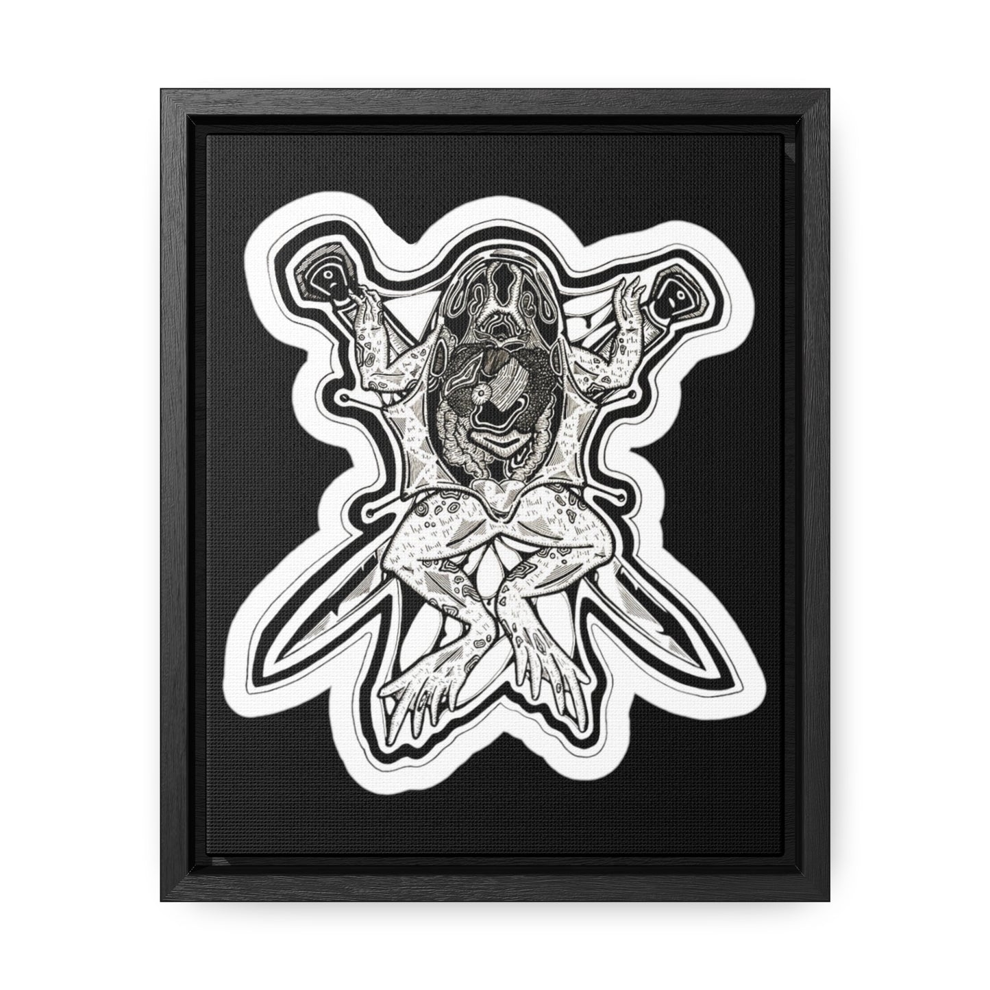 "Toad" Inktober 2023 Gallery Canvas Wraps, Vertical Frame