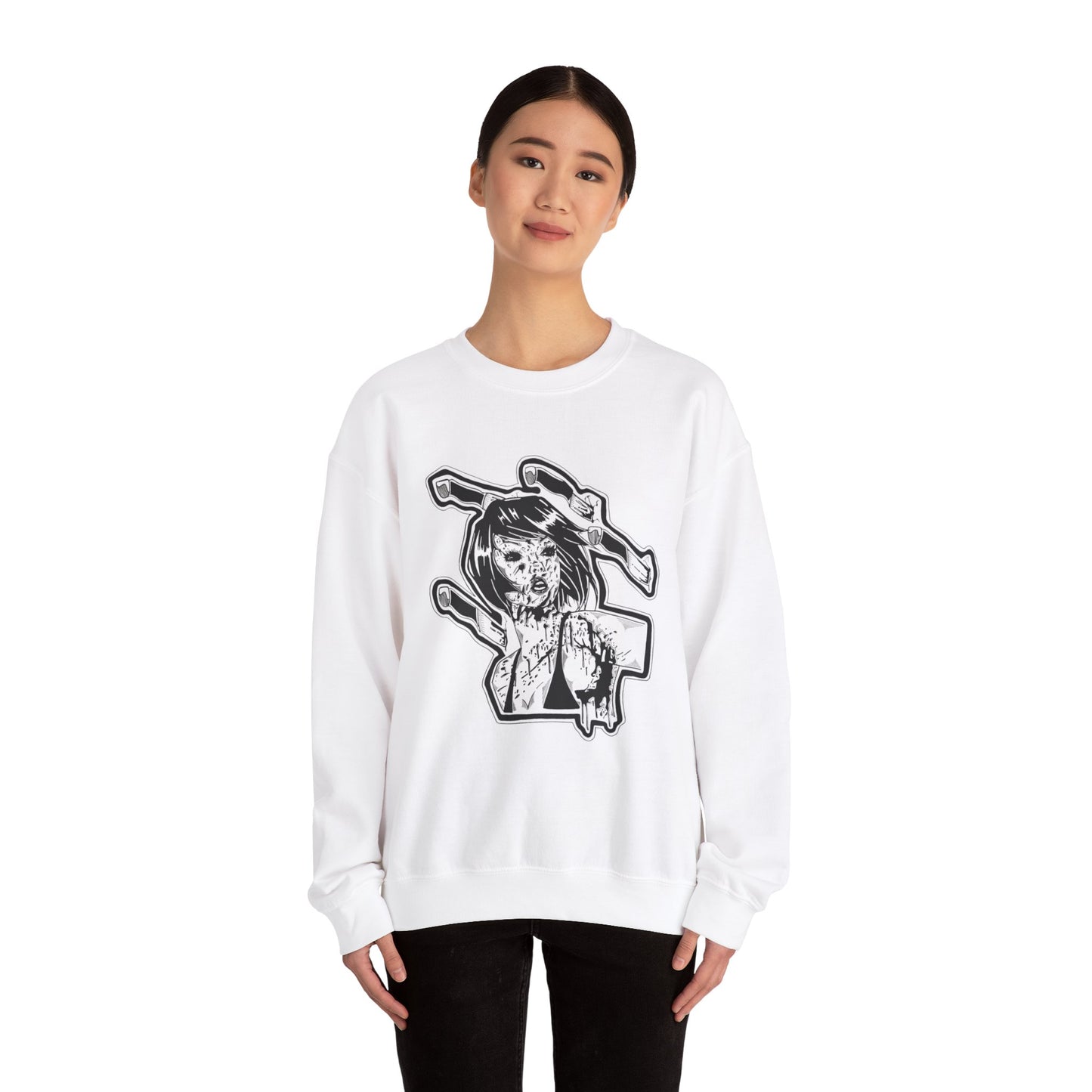 "Dodge" Inktober 2023 Unisex Heavy Blend™ Crewneck Sweatshirt