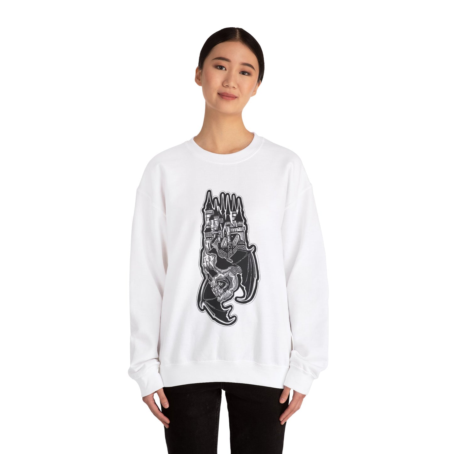 "Castle" Inktober 2023 Unisex Heavy Blend™ Crewneck Sweatshirt