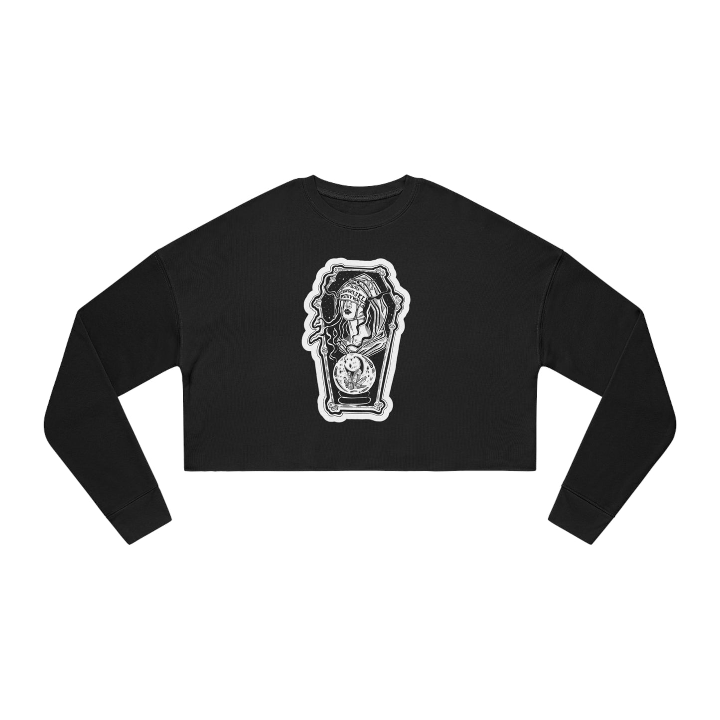 "Fortune" Inktober 2023 Women's Cropped Sweatshirt