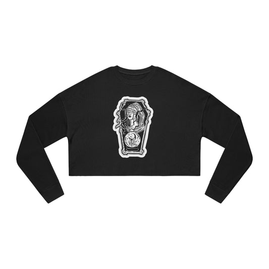 "Fortune" Inktober 2023 Women's Cropped Sweatshirt