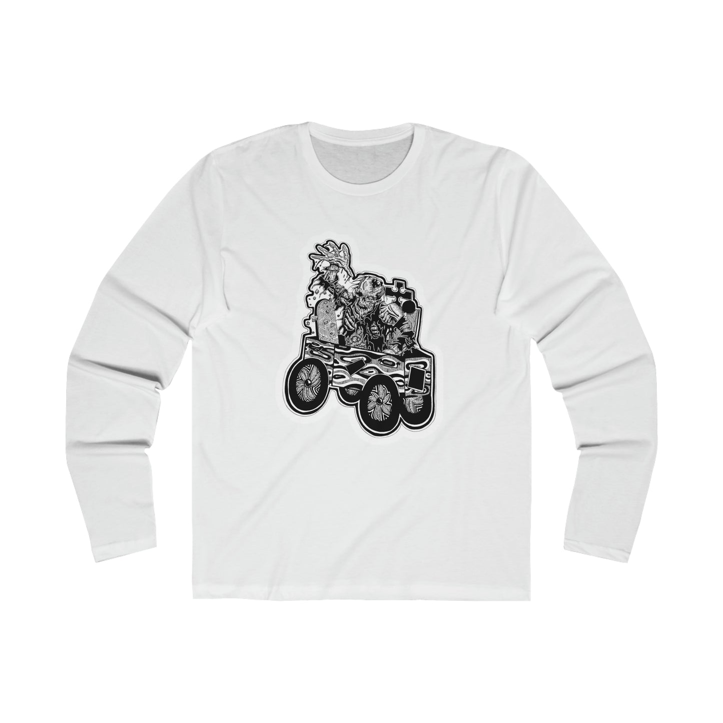 "Wander" Inktober 2023 Men's Long Sleeve Crew Tee