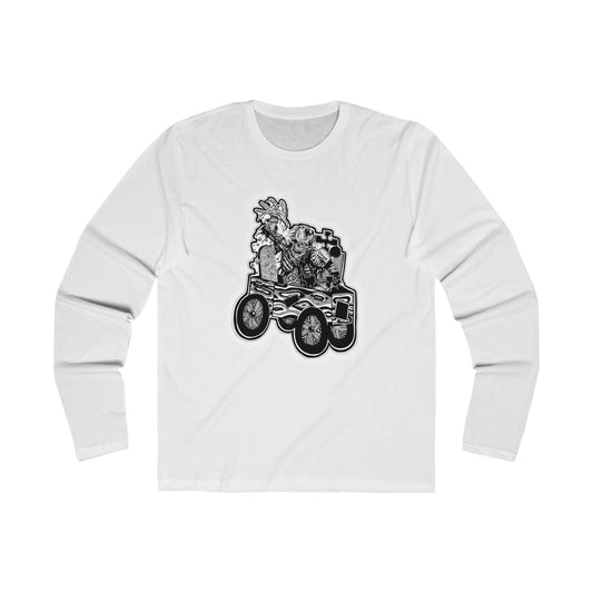 "Wander" Inktober 2023 Men's Long Sleeve Crew Tee