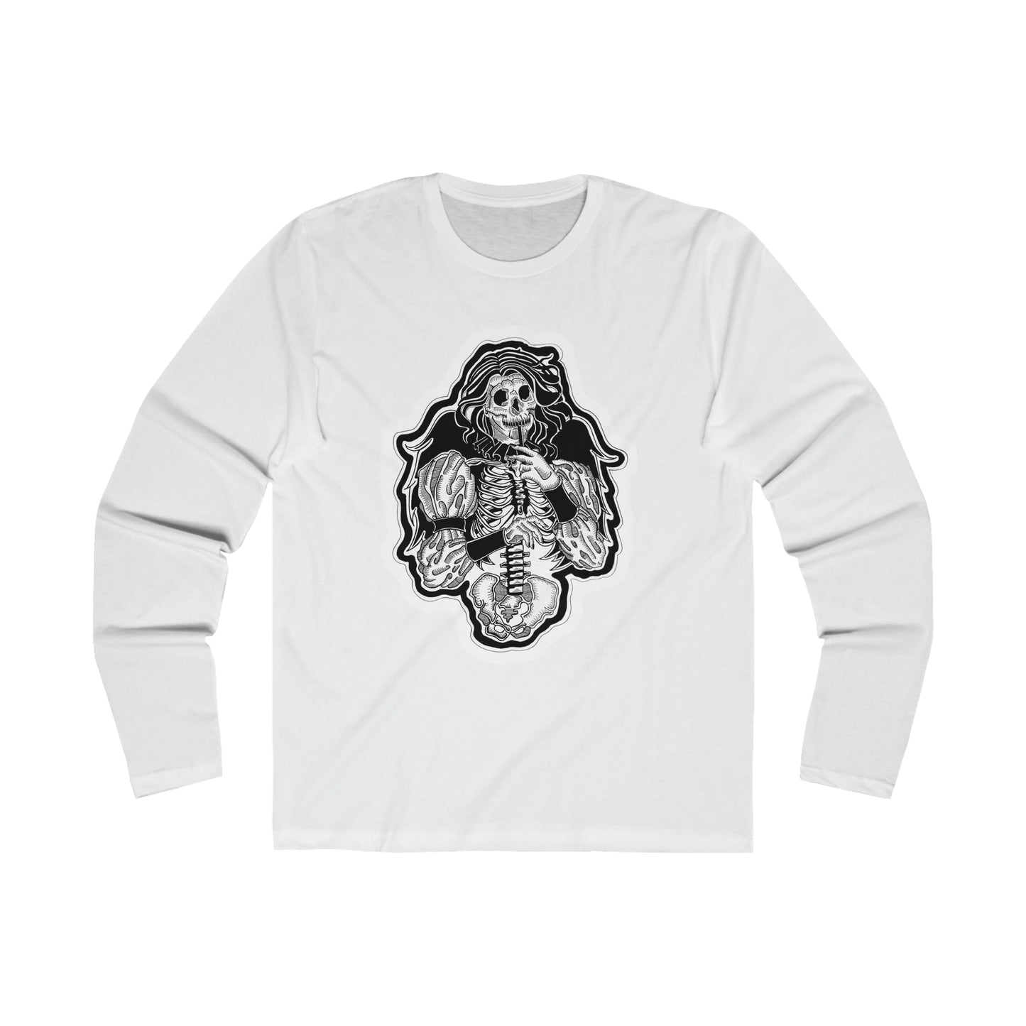 "Angel" Inktober 2023 Men's Long Sleeve Crew Tee