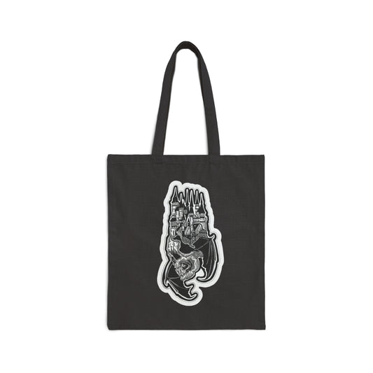 "Castle" Inktober 2023 Cotton Canvas Tote Bag