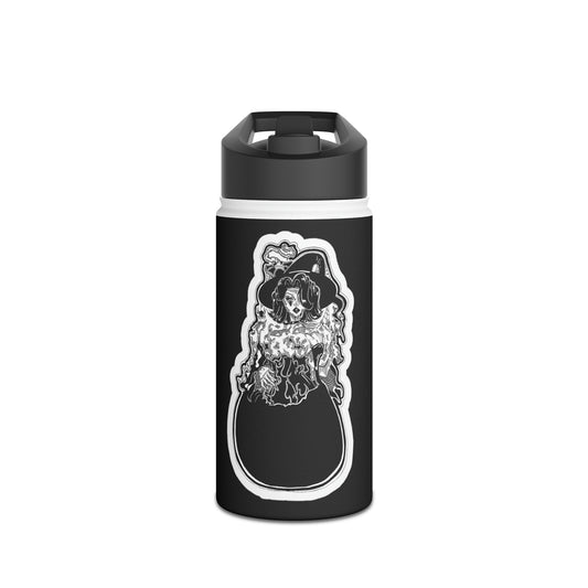 "Spicy" Inktober 2023 Stainless Steel Water Bottle, Standard Lid