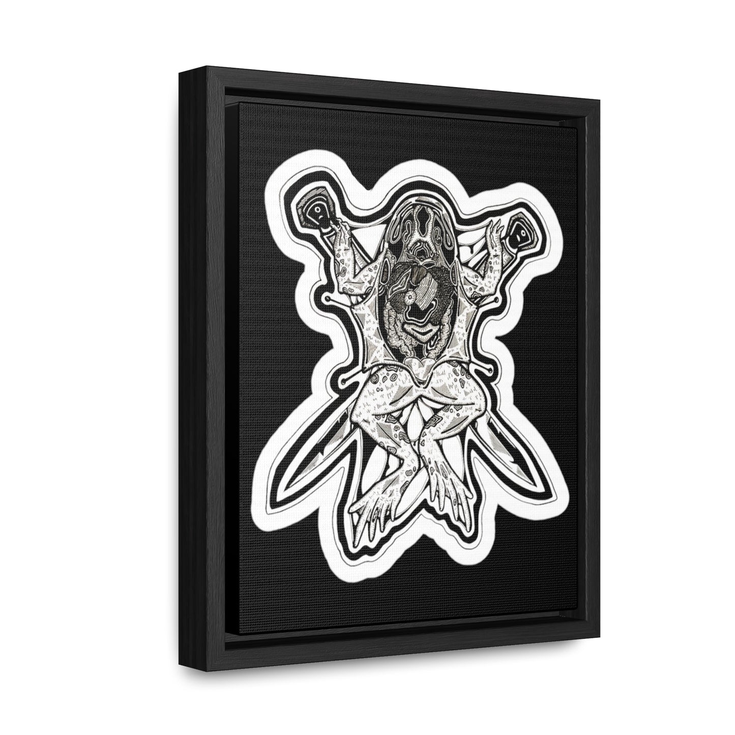 "Toad" Inktober 2023 Gallery Canvas Wraps, Vertical Frame