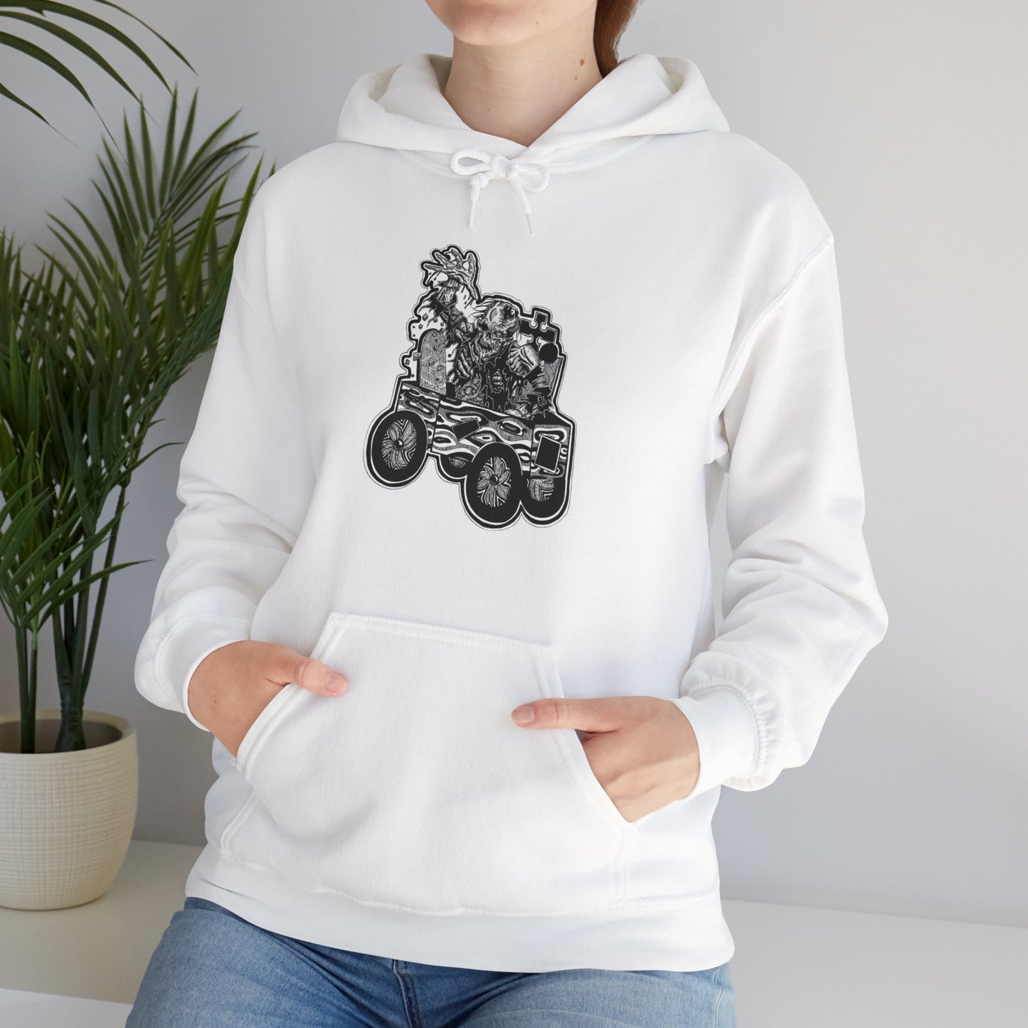 "Wander" Inktober 2023 Unisex Heavy Blend™ Hooded Sweatshirt