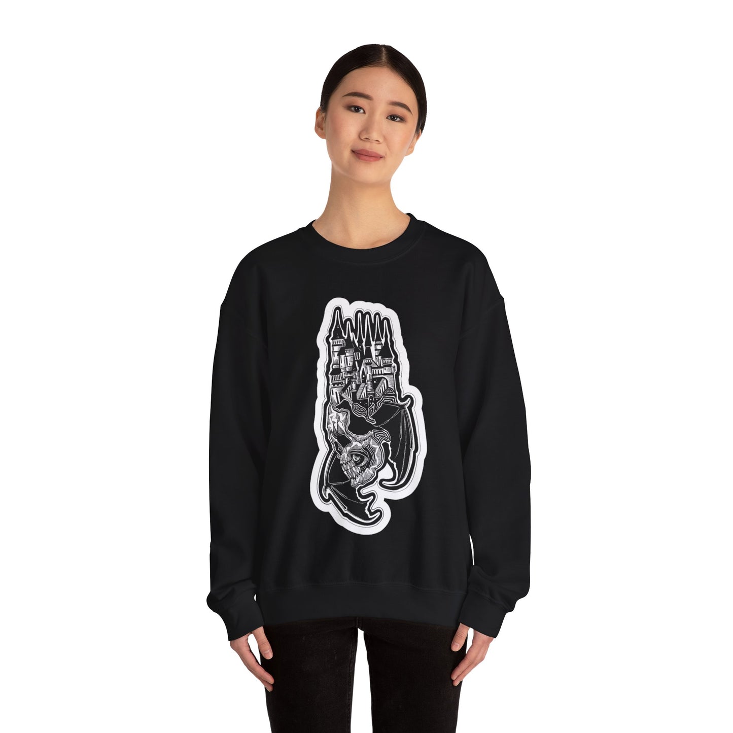 "Castle" Inktober 2023 Unisex Heavy Blend™ Crewneck Sweatshirt