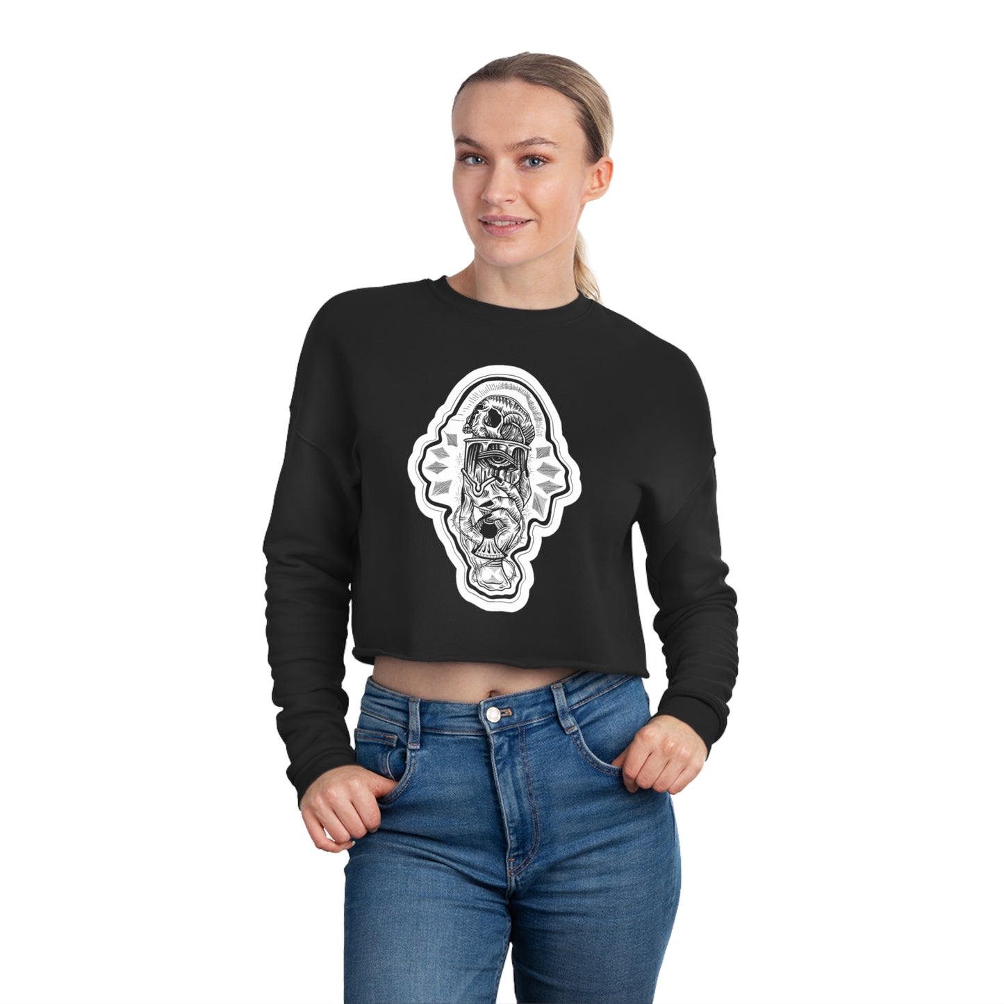 "Golden" Inktober 2023 Women's Cropped Sweatshirt