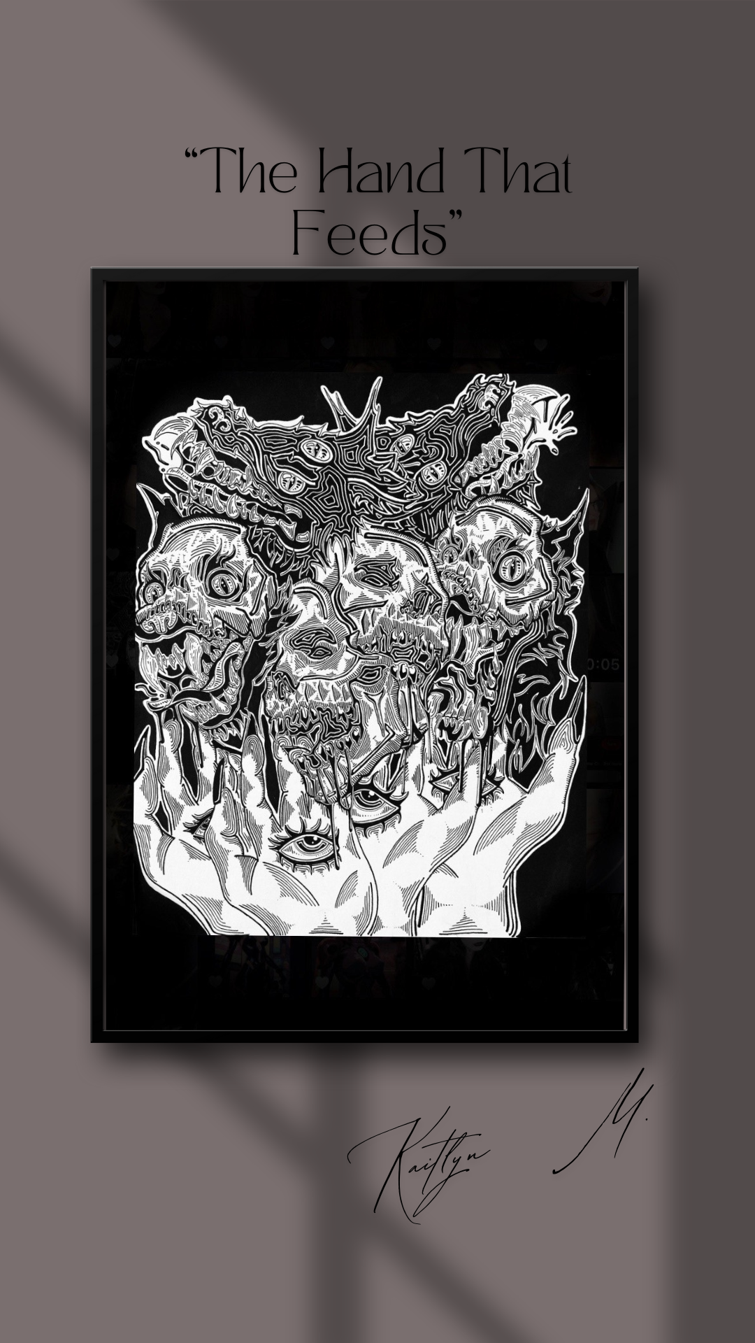 "The Hand That Feeds" Art Print