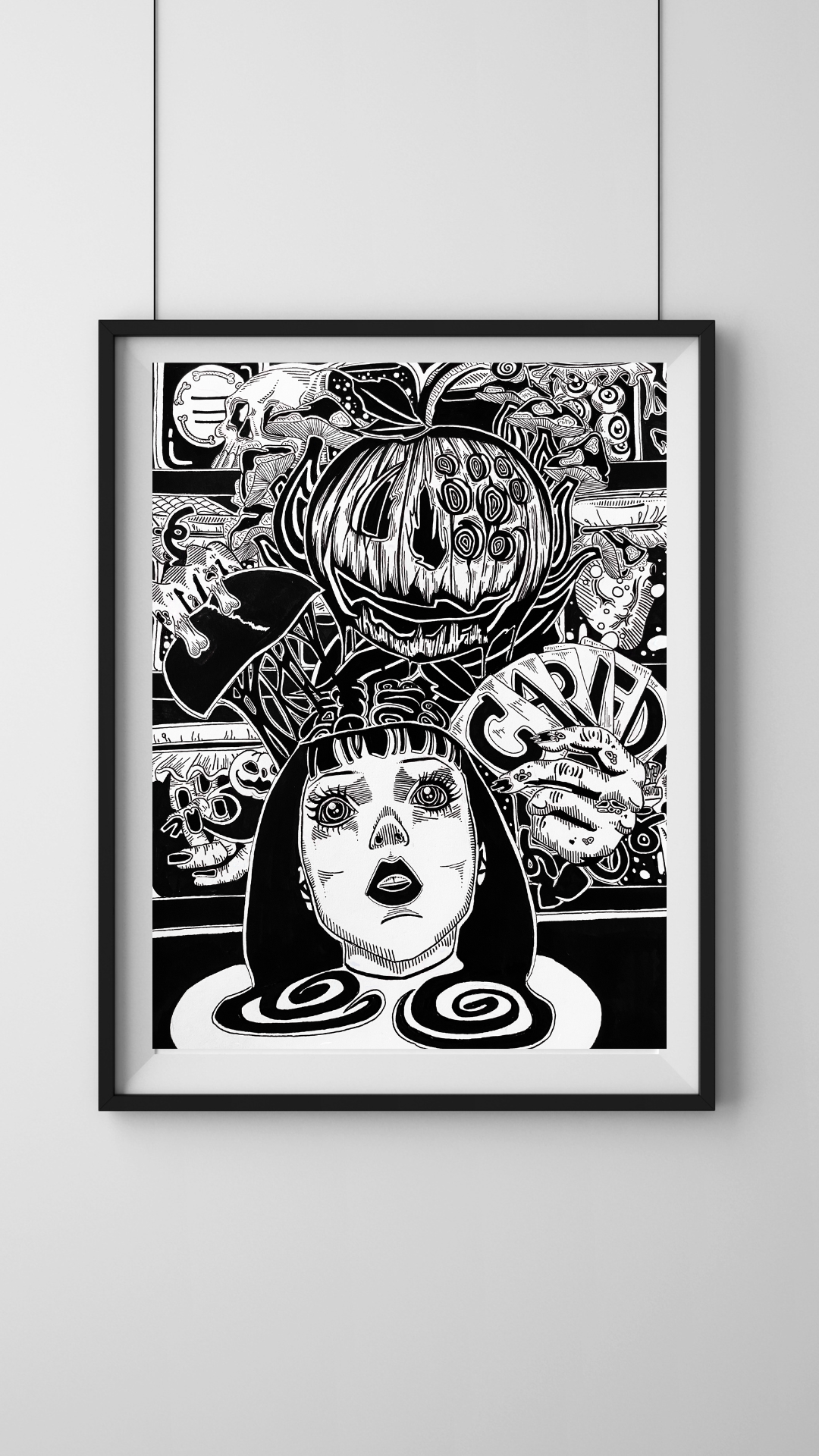 "Carved" Art Print